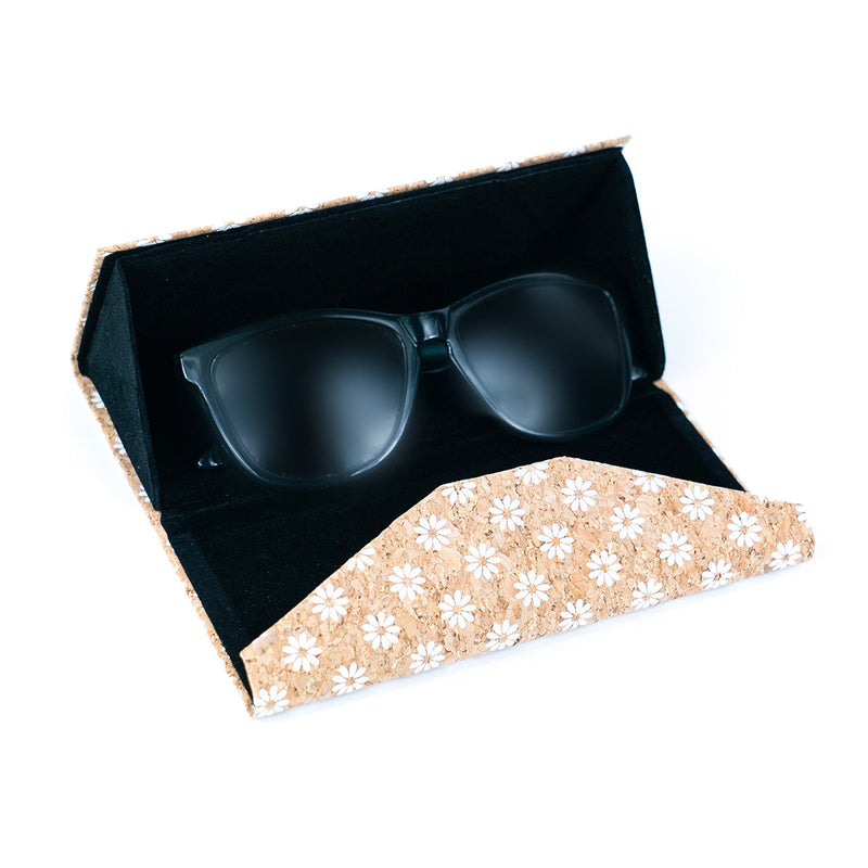 Printed Cork Foldable Magnetic Eyeglass Case L-565A-12（12units）