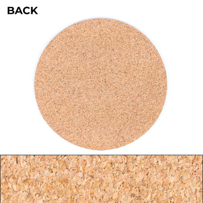 10units-Coffee Grounds Cork Coasters L-1169-10