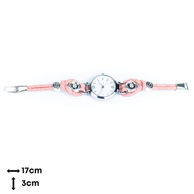 Natural Colored Cork Threads and Alloy accessories Handmade DIY Ladies Fashion Watch WA-458