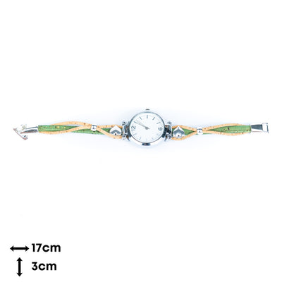Natural Colored Cork Threads and Alloy accessories Handmade DIY Ladies Fashion Watch WA-460