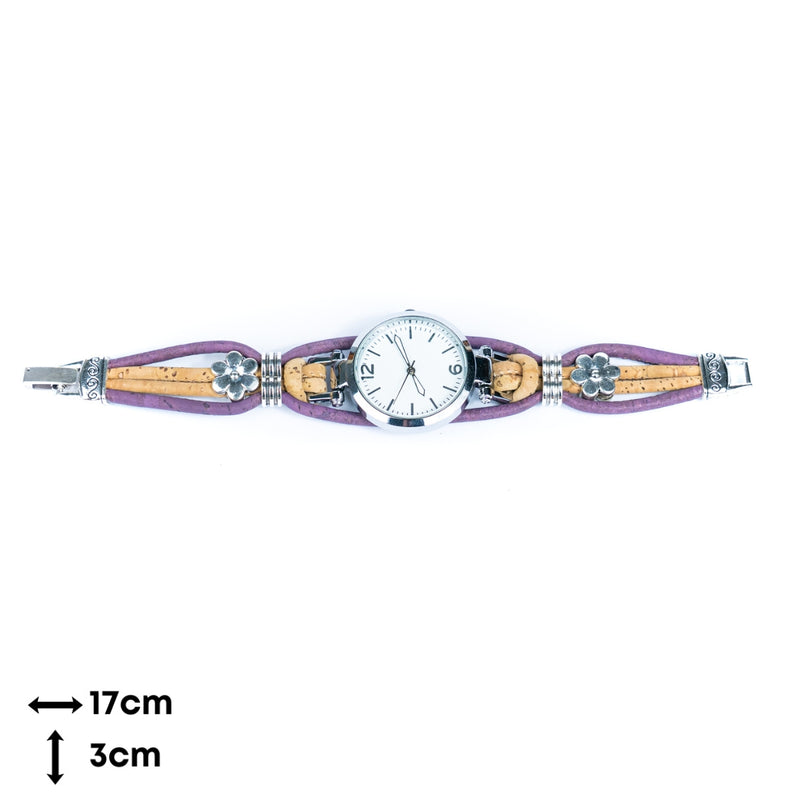 Natural Colored Cork Threads and Alloy accessories Handmade DIY Ladies Fashion Watch WA-461