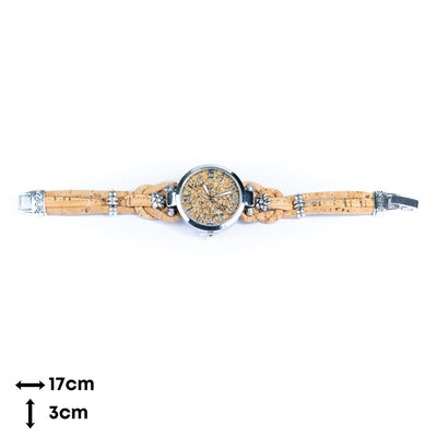 Natural Colored Cork Threads and Alloy accessories Handmade DIY Ladies Fashion Watch WA-462