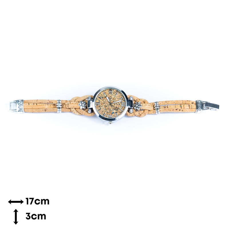 Natural Colored Cork Threads and Alloy accessories Handmade DIY Ladies Fashion Watch WA-462