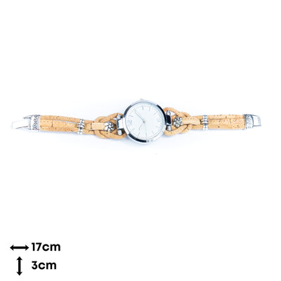 Natural Colored Cork Threads and Alloy accessories Handmade DIY Ladies Fashion Watch WA-463