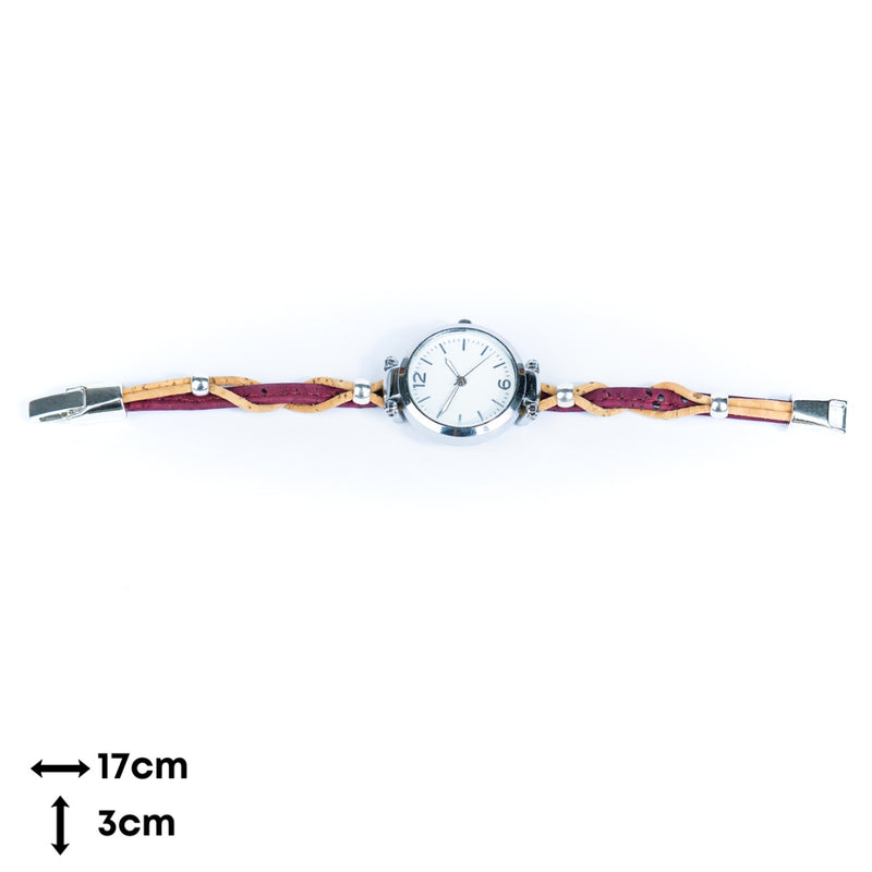 Natural Colored Cork Threads and Alloy accessories Handmade DIY Ladies Fashion Watch WA-464