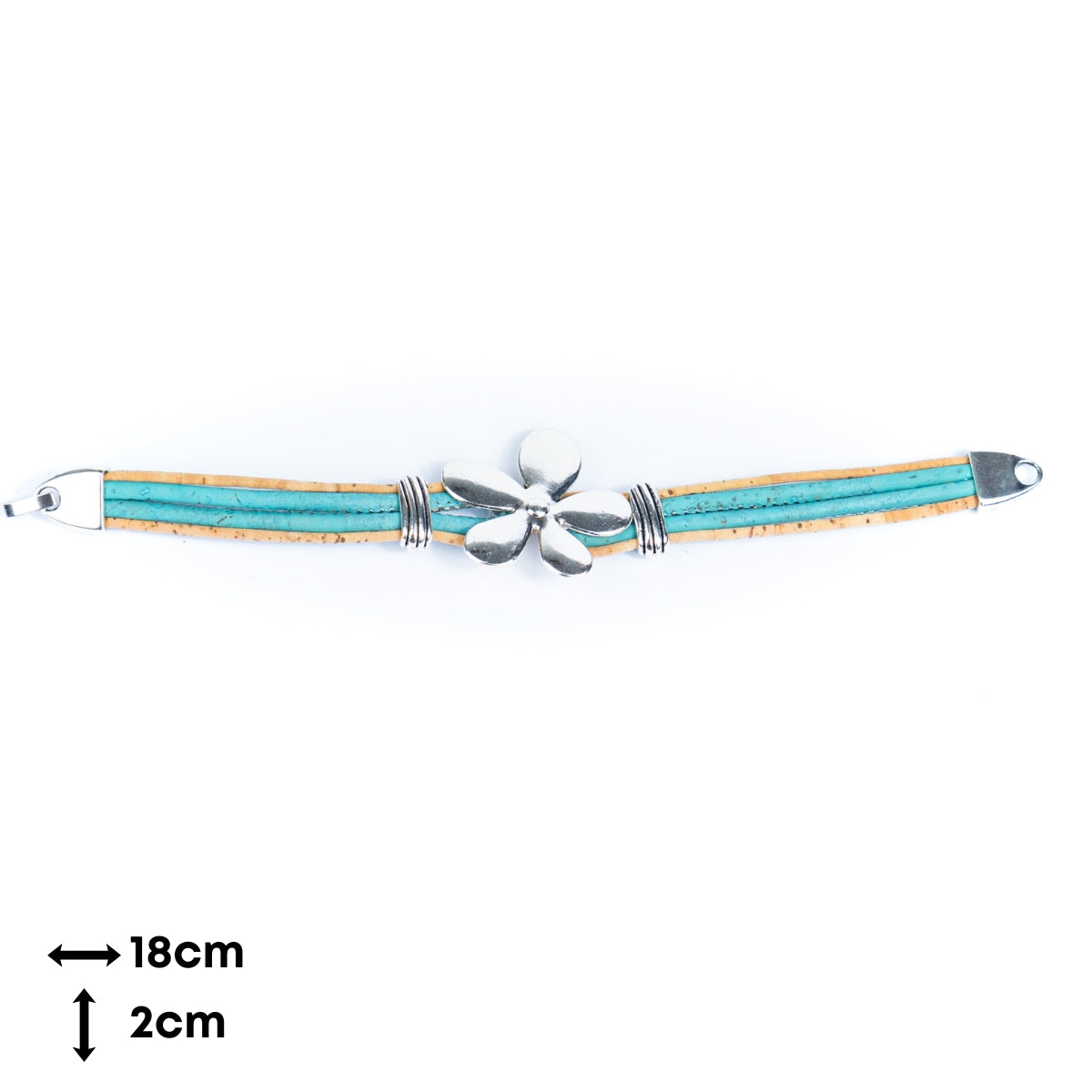 Cork jewelry cork Bracelet for women natural cork with Flower accessories handmade bracelet BR-415-MIX-5