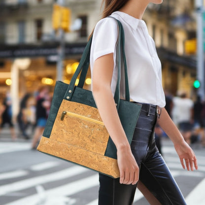 Eco-Friendly Cork Tote Bag with Natural Finish BAGP-029