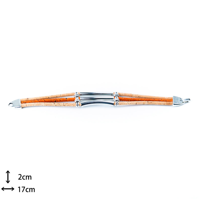 Tri-cork Cord Bracelet DBR-032-MIX-5（new）