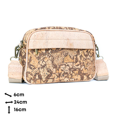 Men's Cork and Coffee Grounds Crossbody Bag BAG-2343