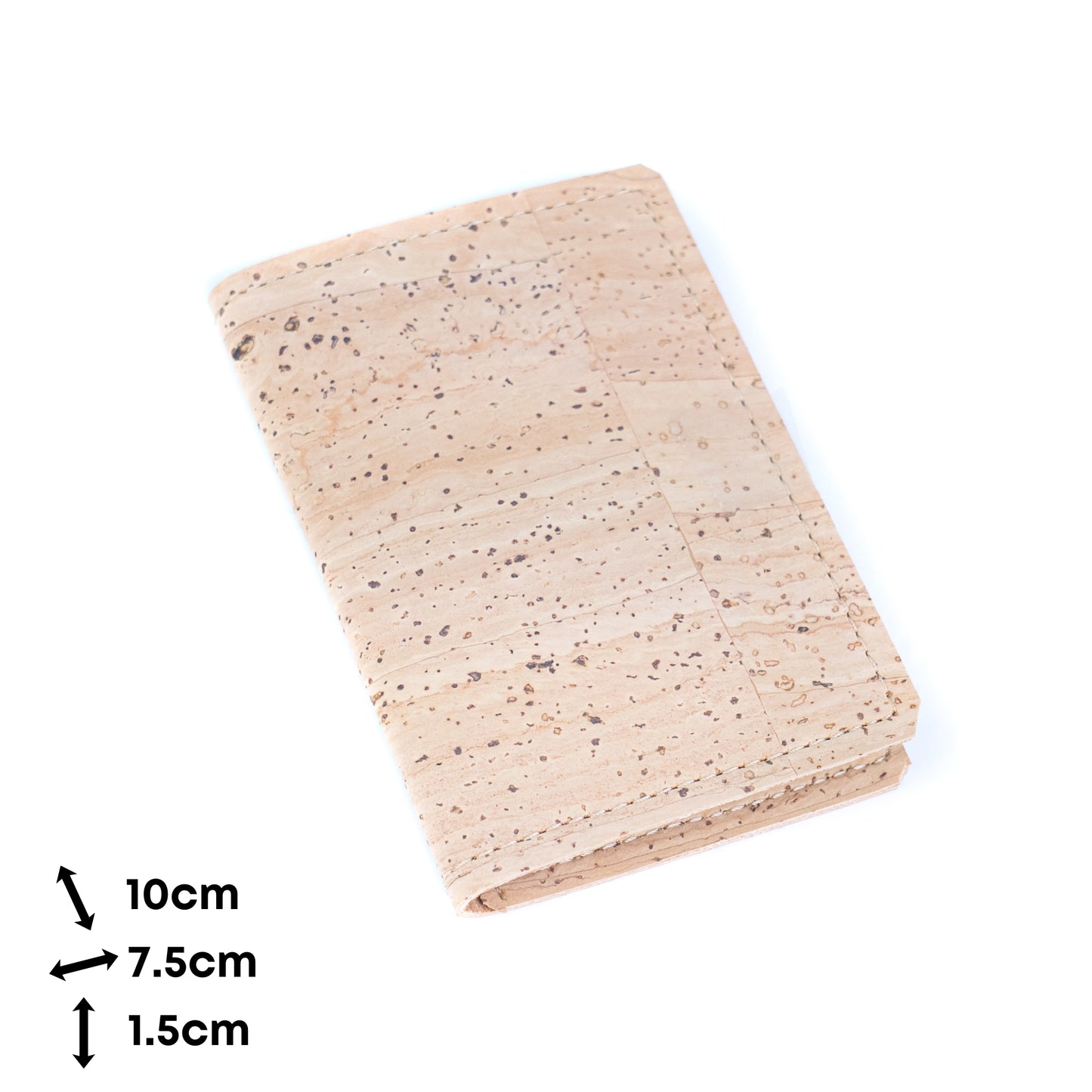 Natural Cork Bifold Wallet — Slim, BAGP-373