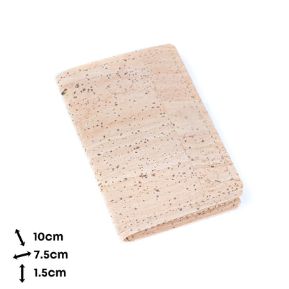 Natural Cork Bifold Wallet — Slim, BAGP-373