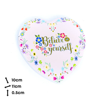 Heart-Shaped Ceramic Coasters with Cork Backing L-1137-12