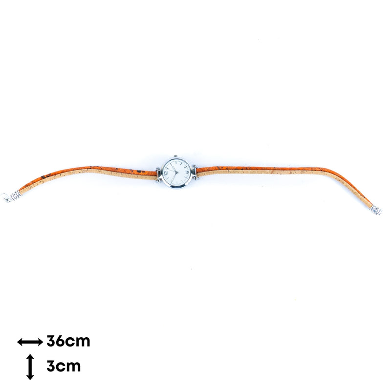 Stylish Casual Watch with Natural Cork Watch Strap WA-427
