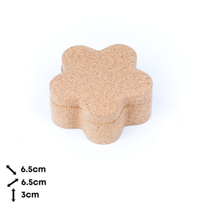 Star shaped Versatile Cork Keepsake Box L-1054