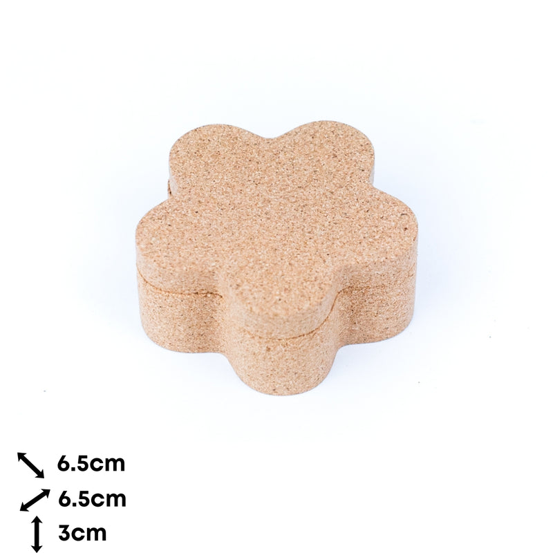 Star shaped Versatile Cork Keepsake Box L-1054