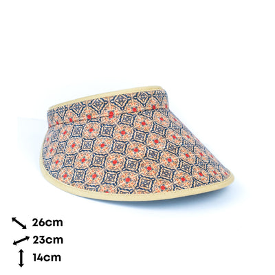 Cork Printed Women's Sun Visor L-100-MIX-8