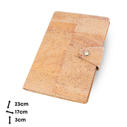 Natural Cork Organizer Notebook with Ring Binder & Card Slots – Vegan Journal L-1201