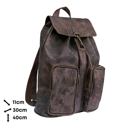 Elegant Urban Cork Men Backpack in Black and  Brown BAGP-267
