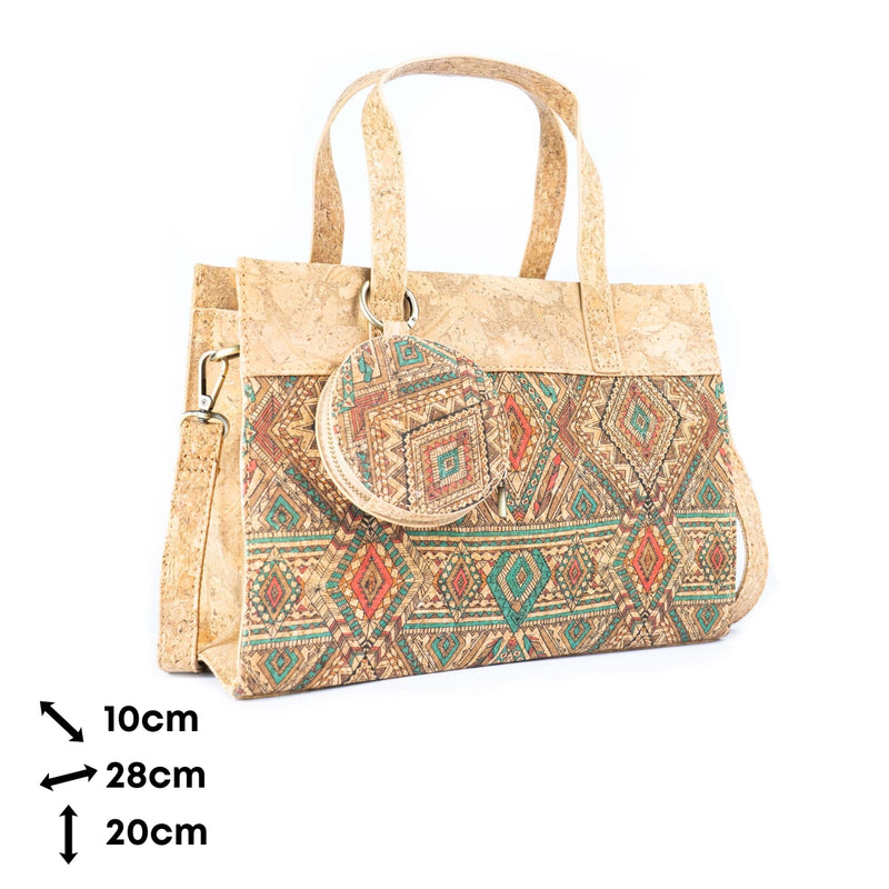 Cork Handbag with Coin Purse BAGD-613