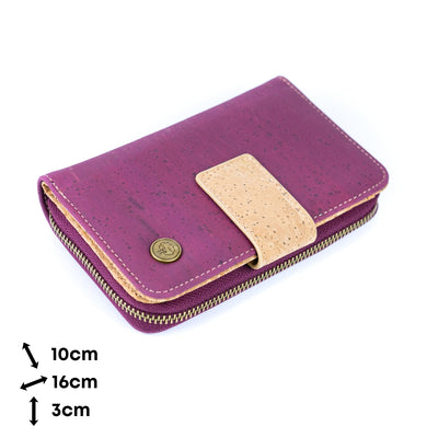 Stylish and Functional Medium-Sized Women's Cork Wallet BAG-2349