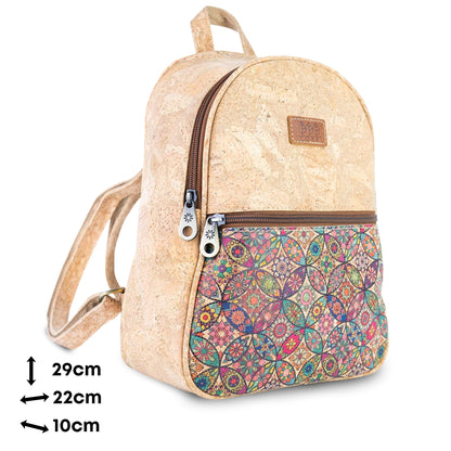 Cork Backpack with Front Zip Pocket – Adjustable Straps BAGD-650