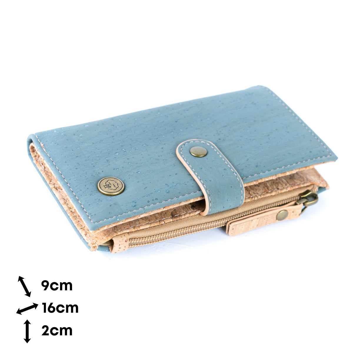 Chic Solid Color Cork Women's Wallet BAG-2350