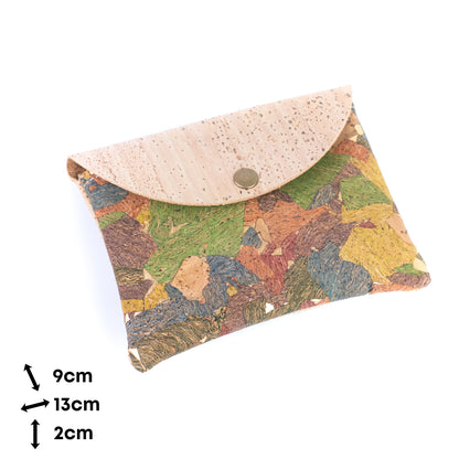 Cork Coin Purse | Set of 5 — Natural Cork Mini Wallet BAGP-306