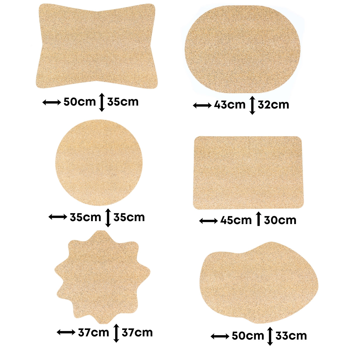 Cork Table Mats – Natural Collection  L-1153 (2 UNITS)
