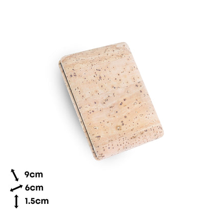 Thick Rectangular Cork Compact Mirror – Double-Sided (12-Pack) L-1213-12