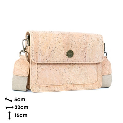 Natural Cork Women’s Structured Crossbody Bag BDCS-BAG-2309