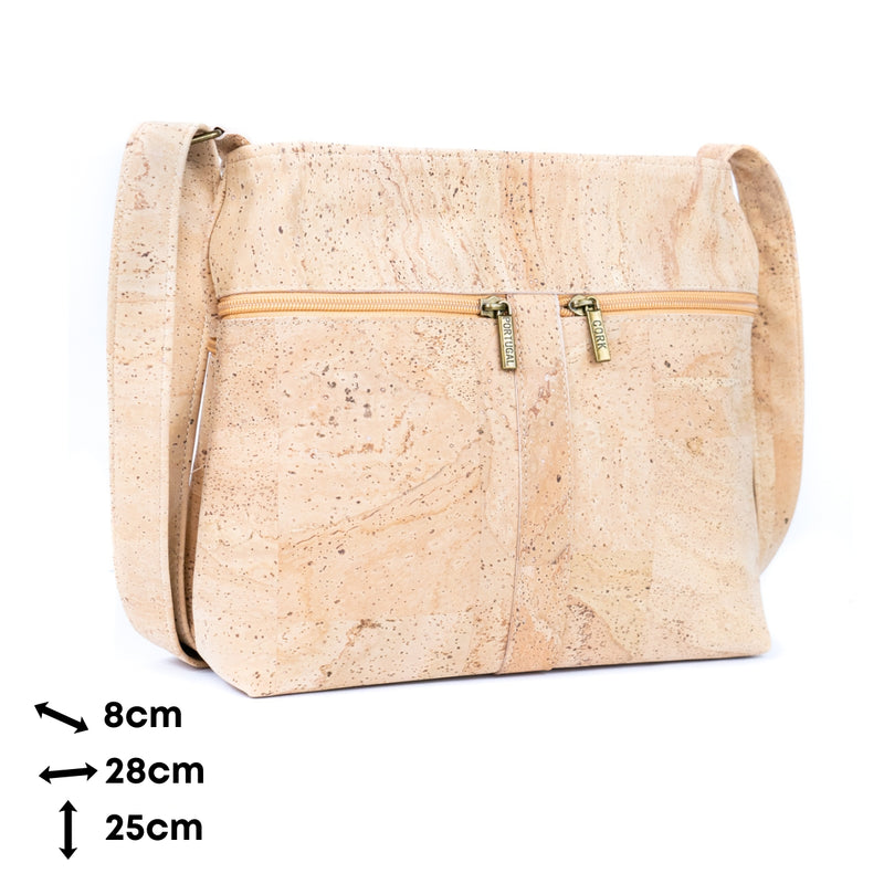 Premium Natural Cork Crossbody Bag – Thickened & Minimalist Design BAGP-293