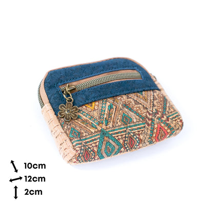 Cute Printed Cork Coin Purse for Women  BAGD-171