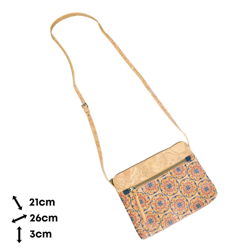 Cork Crossbody Bag for Women – Slim Vegan Shoulder Purse BAGD-248