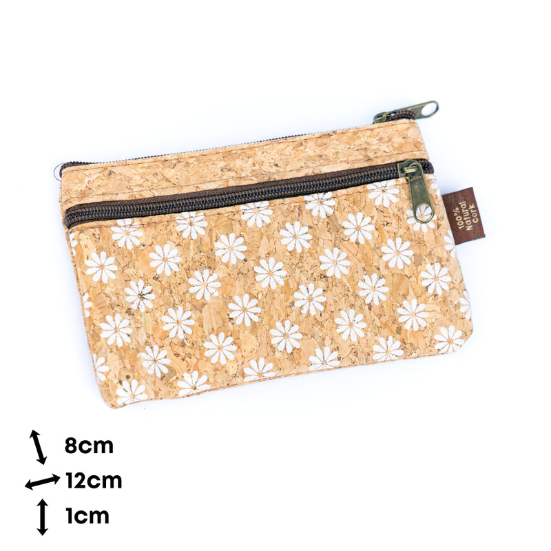 Printed Cork Coin Pouches –BAGP-307-MIX-12（12units）