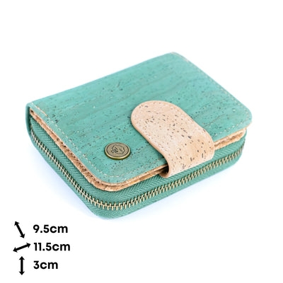 Stylish Solid-Color Cork Women's Short Wallet BAG-2353