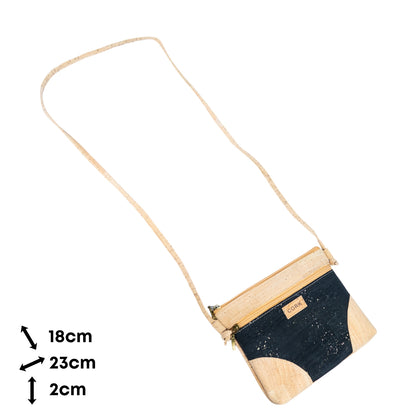 Cork Crossbody Bag Shoulder Purse with Zipper Pocket BAGP-327