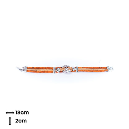 Colorful cork thread and Alloy accessories handmade women's bracelet DBR-023-MIX-5