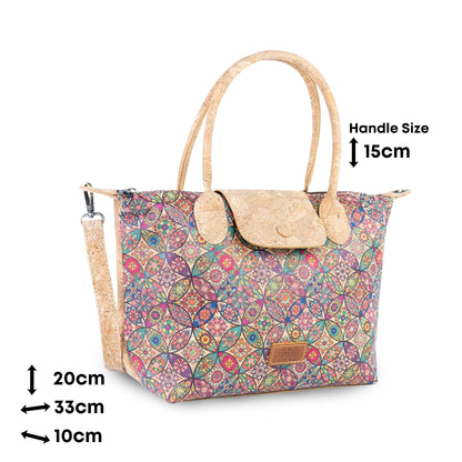 Cork Handbag with Detachable Shoulder Strap BAGD-655