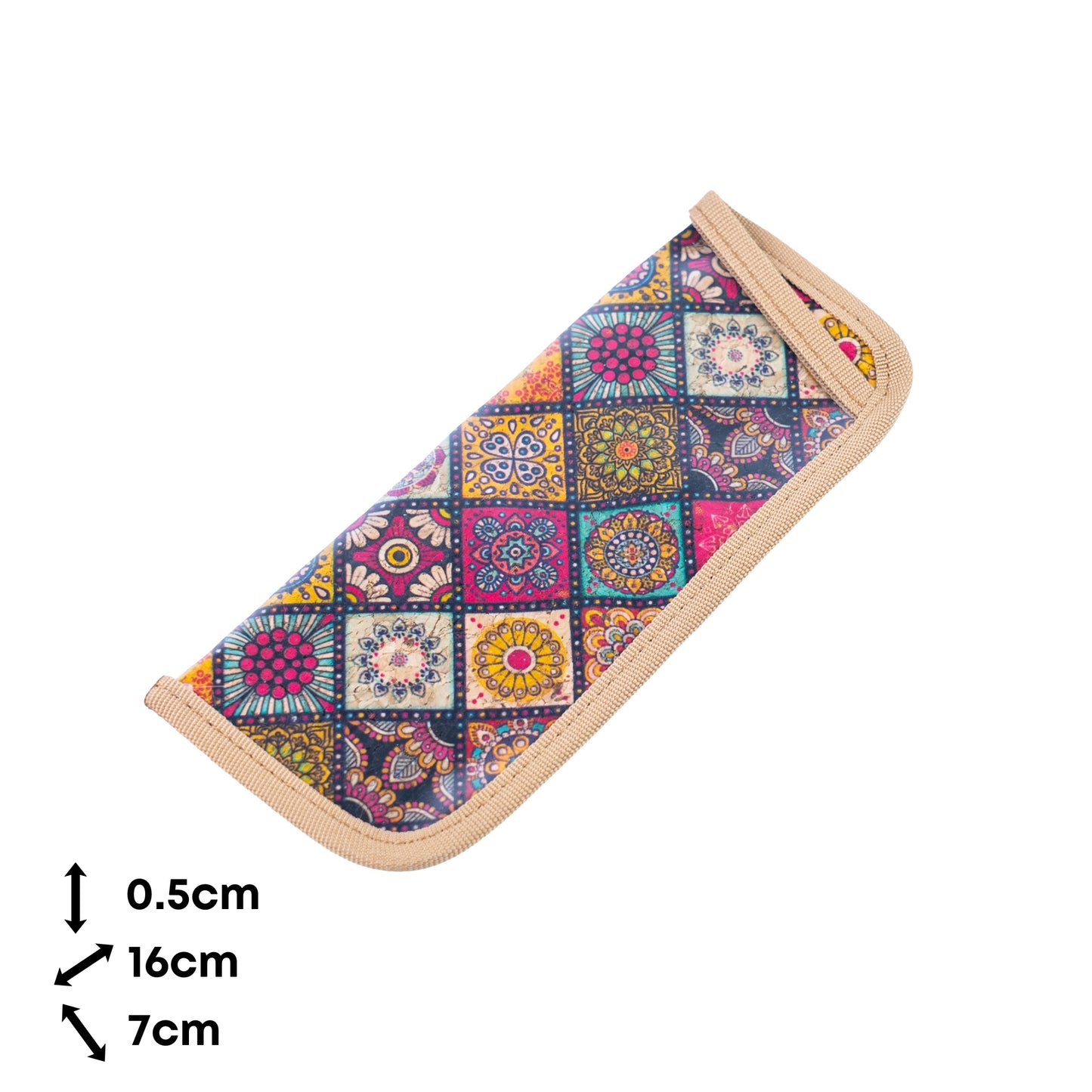 12pcs | Cork Glasses Case Clear PVC Front L-1186
