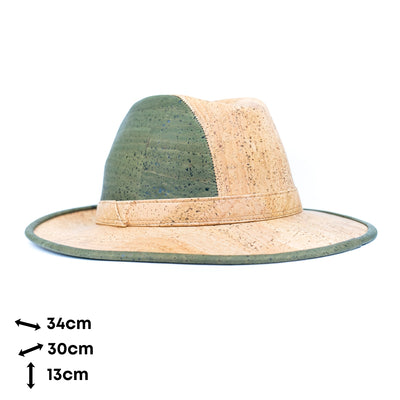Cork Wide-Brim Fedora Hat L-1140