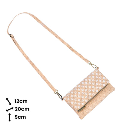 Vegan Cork Mini Crossbody Clutch BAG-2373