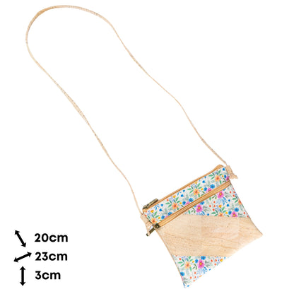 Diagonal Patch Cork Crossbody Bag BAGP-324