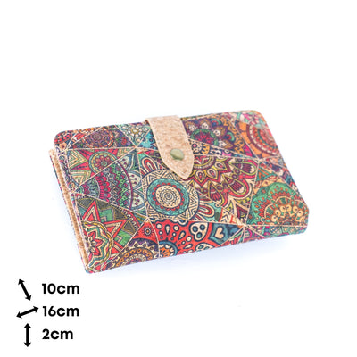 Printed Cork Women's Wallets BAGD-316A-MIX-6（6units）