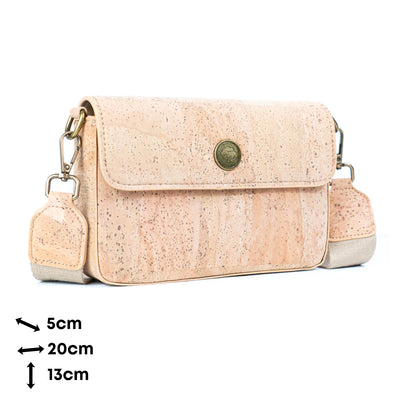 Natural Cork Structured Crossbody Bag for Women BDCS-BAG-2310