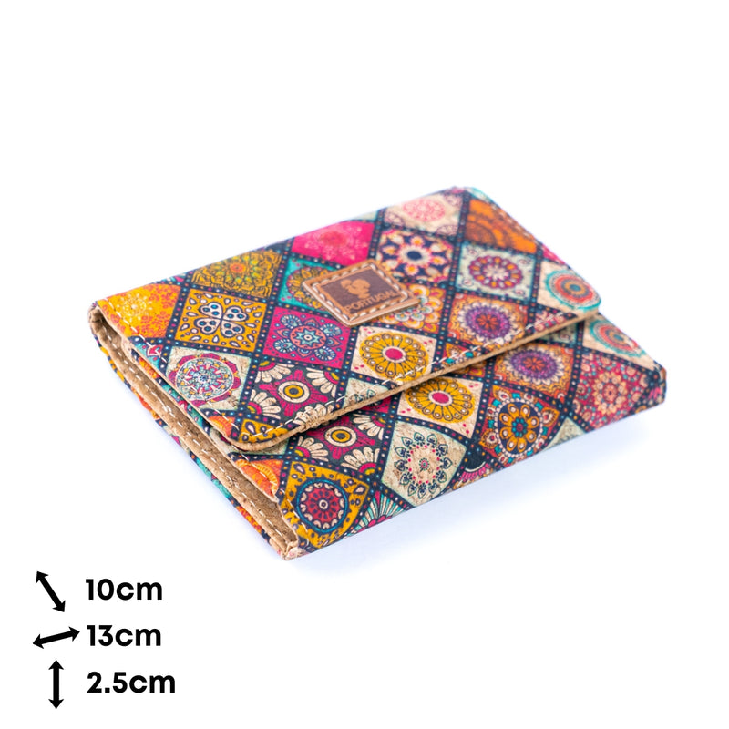 Colorful Patterned Cork Wallet BAGD-596-6（6units）