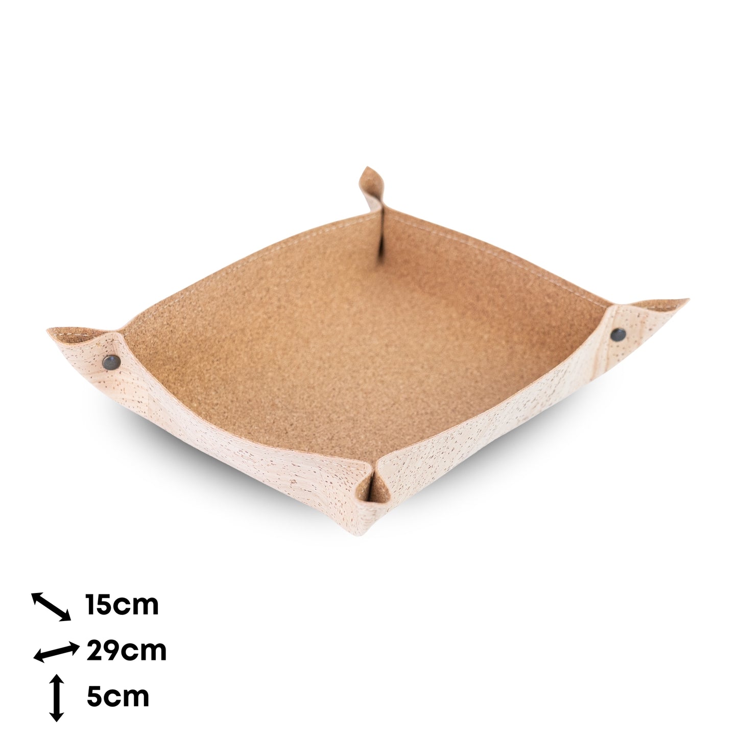 5pcs |Cork Catchall Tray Valet Tray in Natural Cork L-1193
