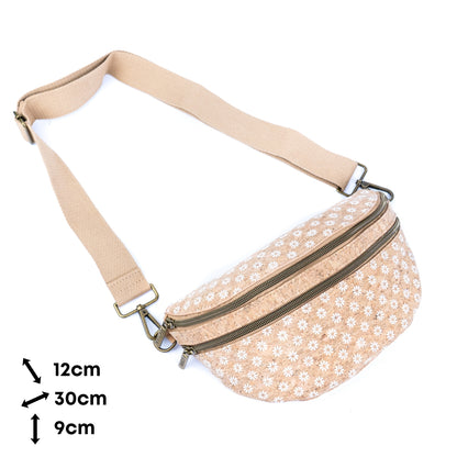 Cork Waist Bag with Double Zipper BAG-2379