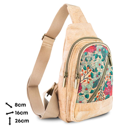 Cork Mosaic Sling Bag — BAG-2410