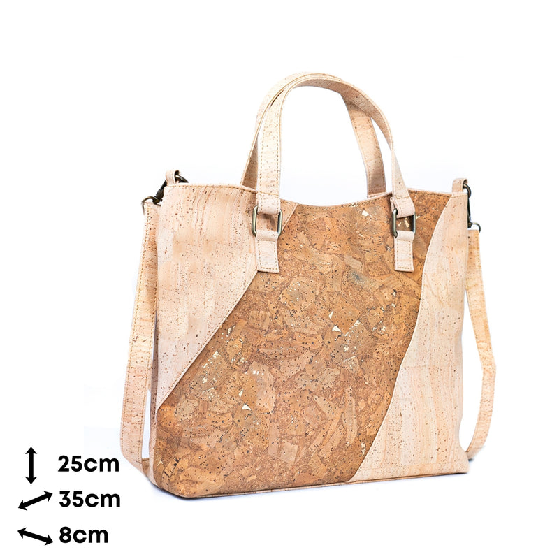 Natural Cork and Tobacco Brown Accent Women&