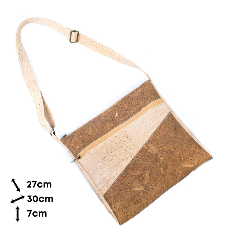 Natural cork zipper handbag crossbody lady bag BAGP-022